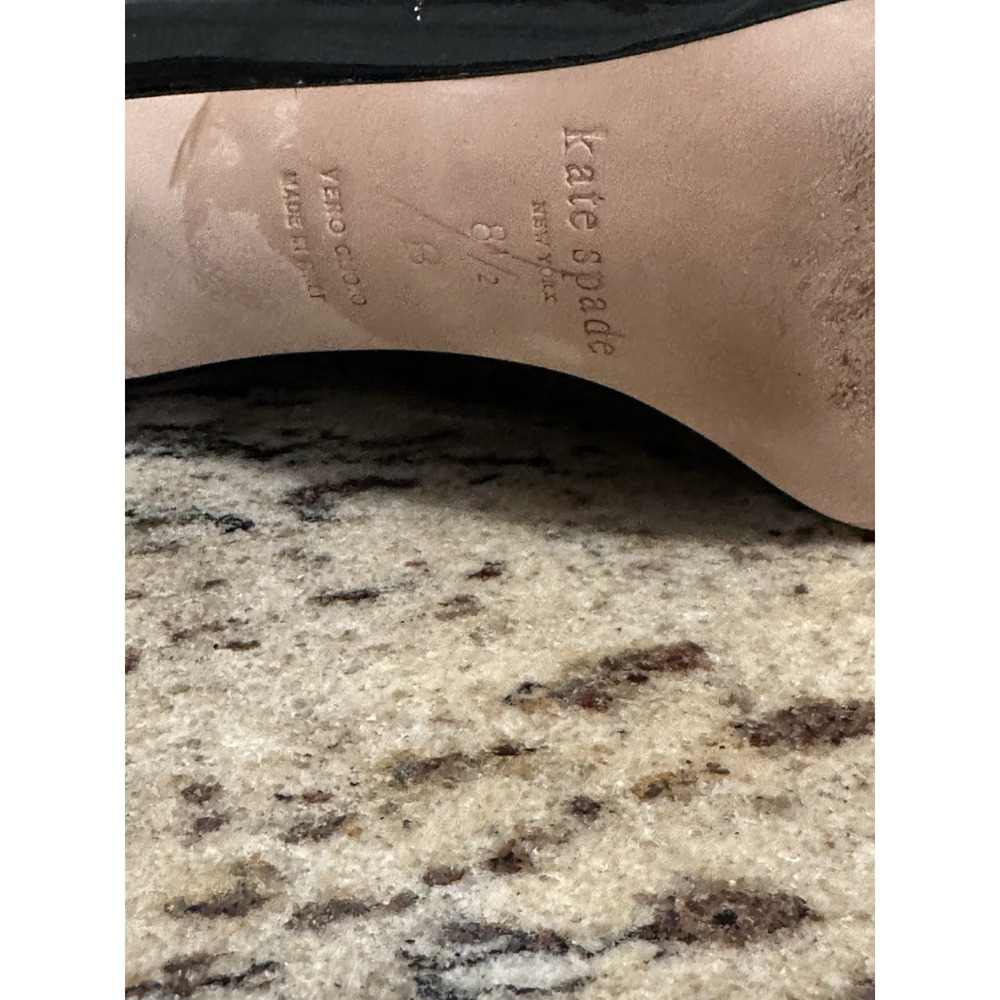 Kate Spade Dinah Bow Rhinestone Square Toe Block Heel. Party Shoes - Picture 11 of 11